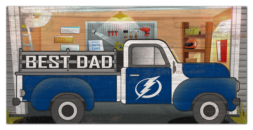 Wholesale NHL / H1078-Best Dad Truck 6x12 / H1078-Tampa Bay Lightning