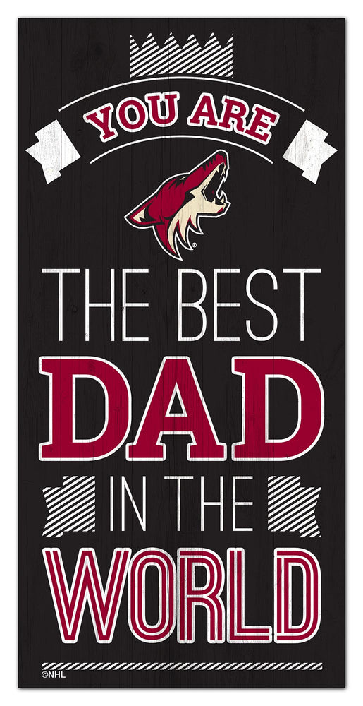 Wholesale NHL / H1079-Best Dad in the world 6x12 / H1079-Arizona Diamondbacks