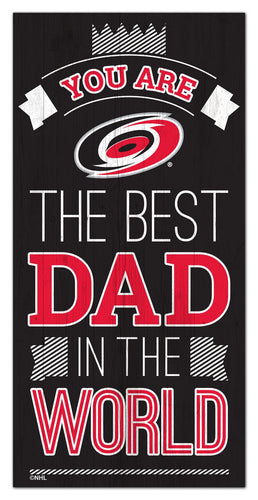 Wholesale NHL / H1079-Best Dad in the world 6x12 / H1079-Carolina Hurricanes