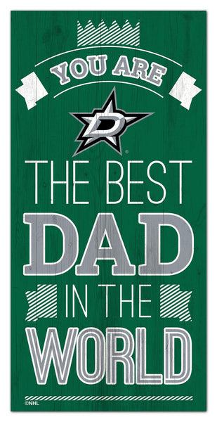 Wholesale NHL / H1079-Best Dad in the world 6x12 / H1079-Dallas Stars