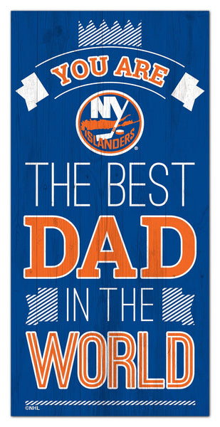 Wholesale NHL / H1079-Best Dad in the world 6x12 / H1079-New York Islanders