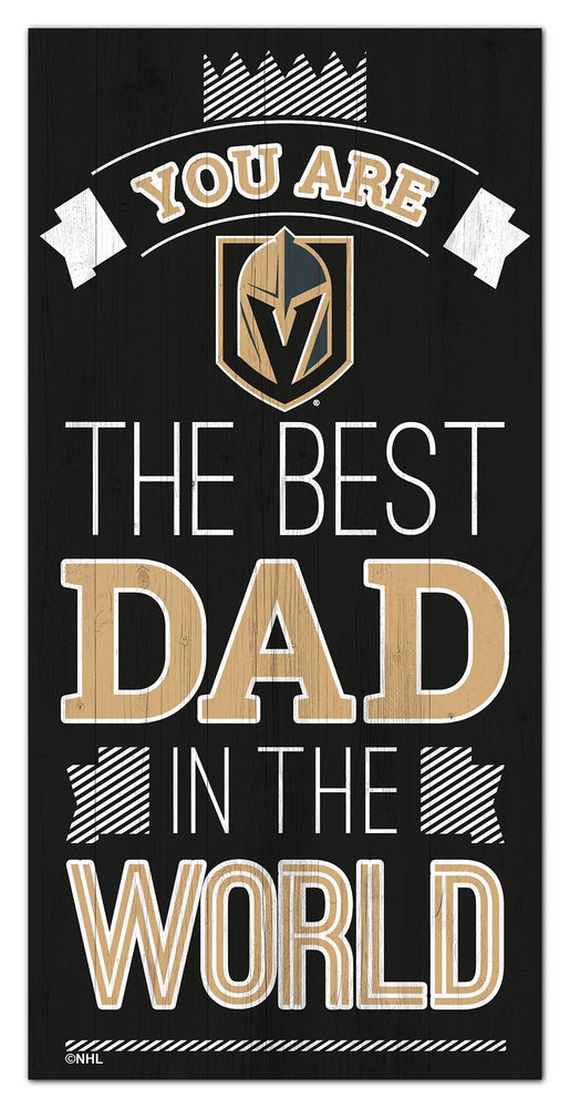 Wholesale NHL / H1079-Best Dad in the world 6x12 / H1079-Vegas Golden Knights