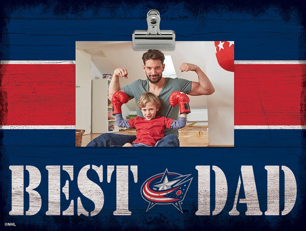 Wholesale NHL / H2016-Best Dad Clip Frame / H2016-Columbus Blue Jackets