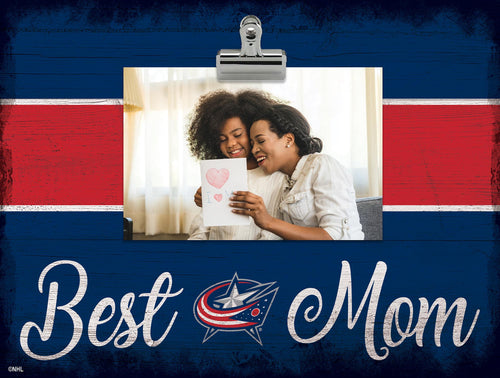 Wholesale NHL / H2017-Best Mom Clip Frame / H2017-Columbus Blue Jackets