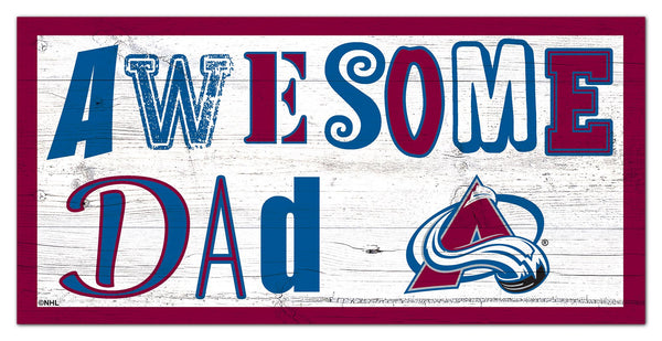 Wholesale NHL / H2018-Awesome Dad 6x12 / H2018-Colorado Avalanche