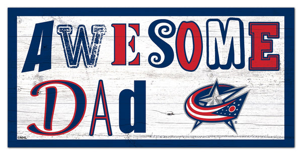 Wholesale NHL / H2018-Awesome Dad 6x12 / H2018-Columbus Blue Jackets