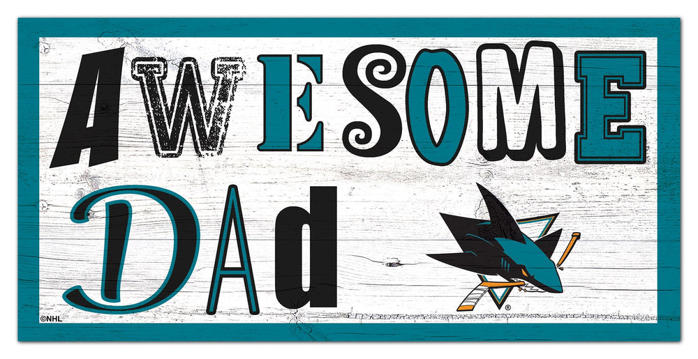 Wholesale NHL / H2018-Awesome Dad 6x12 / H2018-San Jose Sharks