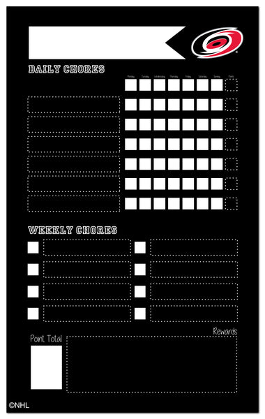 Wholesale NHL / H2021-Chore Chart Chalboard 11x19 / H2021-Carolina Hurricanes