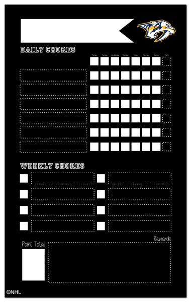 Wholesale NHL / H2021-Chore Chart Chalboard 11x19 / H2021-Nashville Predators