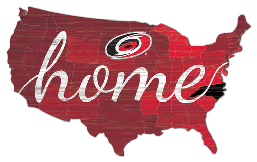 Wholesale NHL / H2026-Home USA Cut 18in / H2026-Carolina Hurricanes