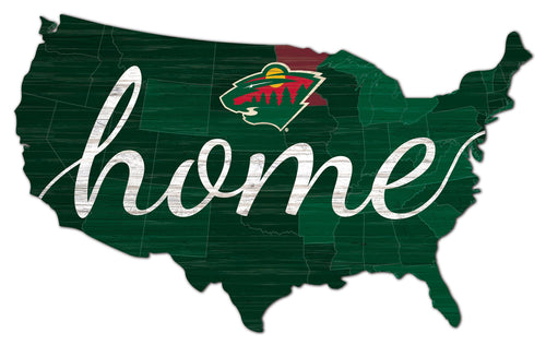Wholesale NHL / H2026-Home USA Cut Out 18in / H2026-Minnesota Wild