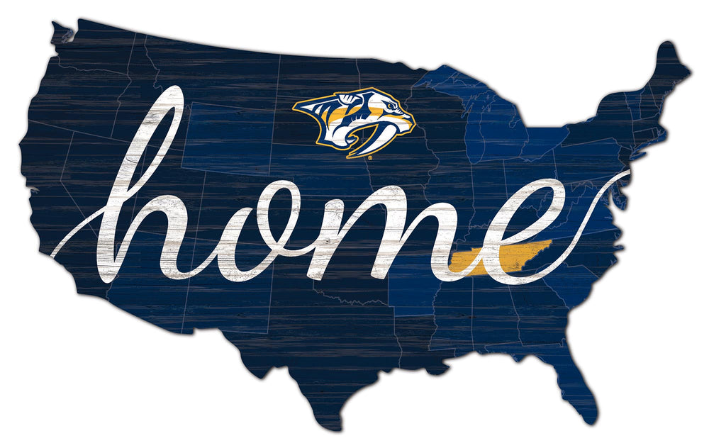 Wholesale NHL / H2026-Home USA Cut 18in / H2026-Nashville Predators