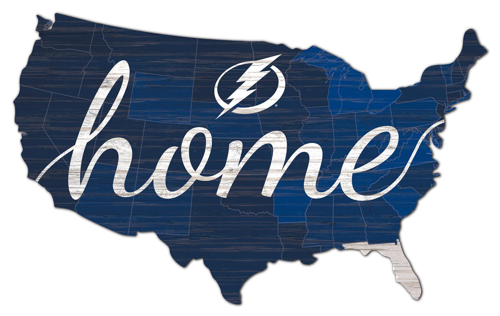 Wholesale NHL / H2026-Home USA Cut 18in / H2026-Tampa Bay Lightning