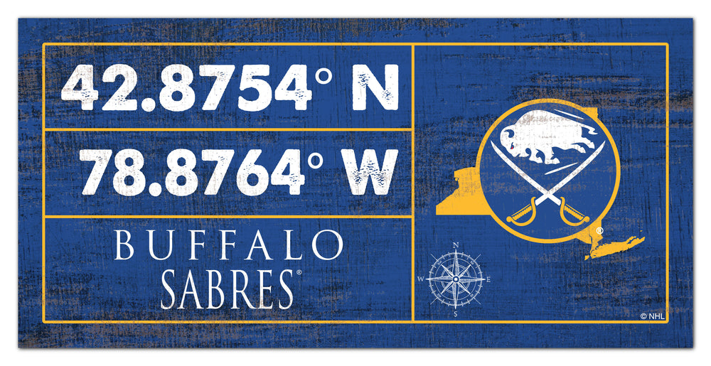 Wholesale NHL / H2047-Cordinates 6x12 / H2047-Buffalo Sabres