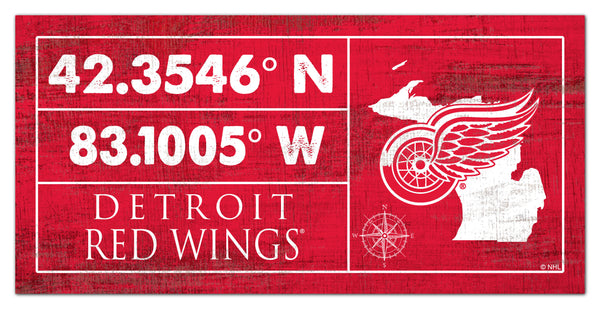 Wholesale NHL / H2047-Cordinates 6x12 / H2047-Detroit Red Wings