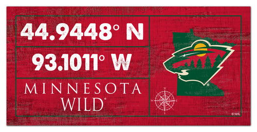 Wholesale NHL / H2047-Cordinates 6x12 / H2047-Minnesota Wild