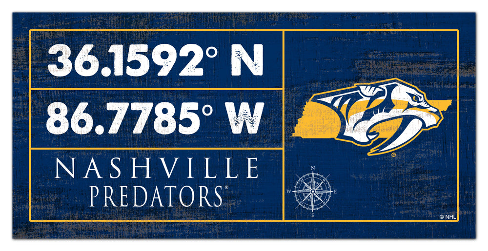 Wholesale NHL / H2047-Cordinates 6x12 / H2047-Nashville Predators