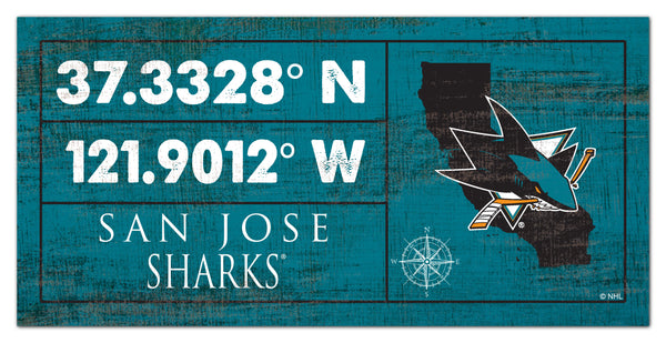 Wholesale NHL / H2047-Cordinates 6x12 / H2047-San Jose Sharks