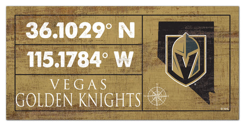 Wholesale NHL / H2047-Cordinates 6x12 / H2047-Vegas Golden Knights