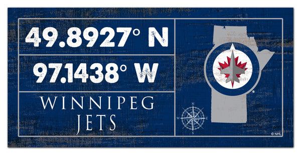 Wholesale NHL / H2047-Cordinates 6x12 / H2047-Winnipeg Jets