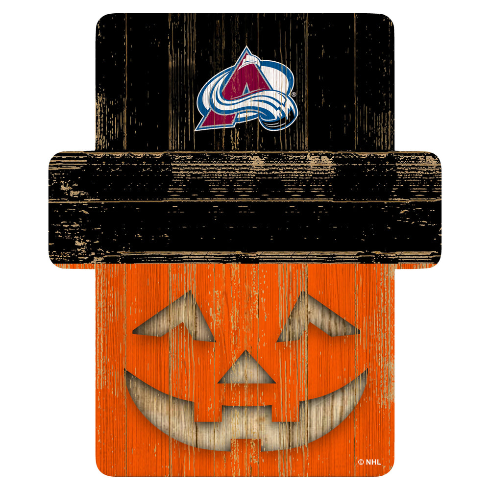 Wholesale NHL / H2081-Jackolantern 12" Sign / H2081-Colorado Avalanche