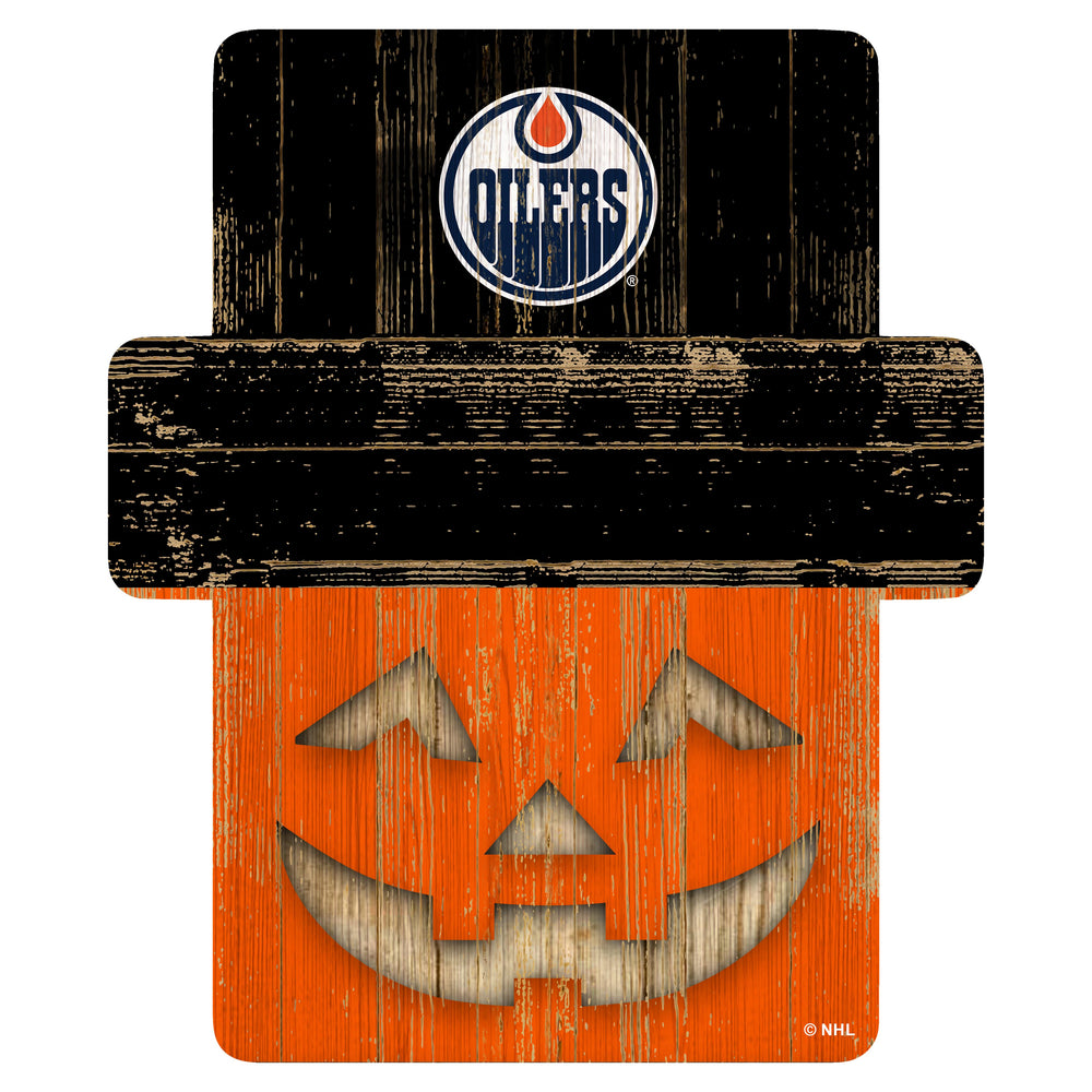 Wholesale NHL / H2081-Jackolantern 12" Sign / H2081-Edmonton Oilers