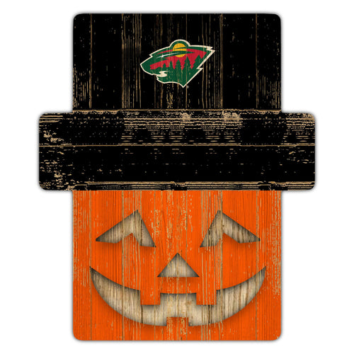 Wholesale NHL / H2081-Jackolantern 12" Sign (Classic Impressions Exclusive) / H2081-Minnesota