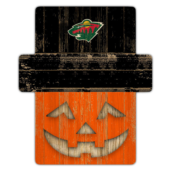 Wholesale NHL / H2081-Jackolantern 12" Sign (Classic Impressions Exclusive) / H2081-Minnesota