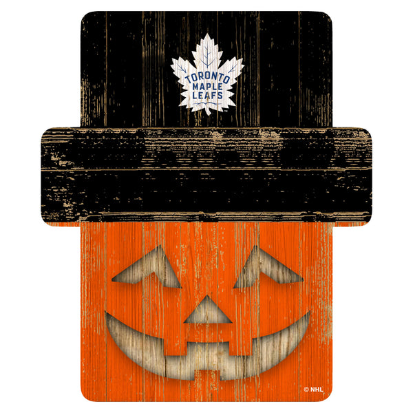 Wholesale NHL / H2081-Jackolantern 12" Sign / H2081-Toronto Maple Leafs