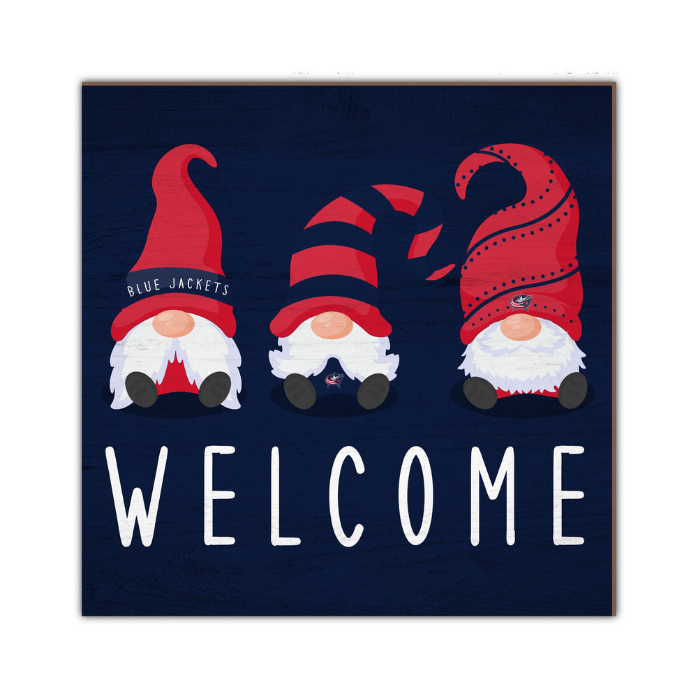 Wholesale NHL / H2089-Welcome Gnomes 10x10in / H2089-Columbus Blue Jackets