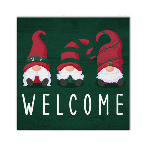 Wholesale NHL / H2089-Welcome Gnomes 10x10in / H2089-Minnesota Wild