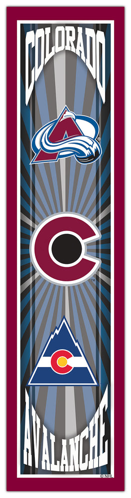 Wholesale NHL / H2099-Throwback 6x24 / H2099-Colorado Avalanche