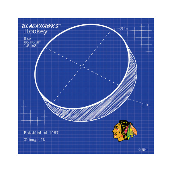 Wholesale NHL / H2108-Ball Blueprint 10x10 / H2108-Chicago