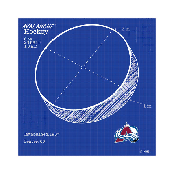 Wholesale NHL / H2108-Ball Blueprint 10x10 / H2108-Colorado