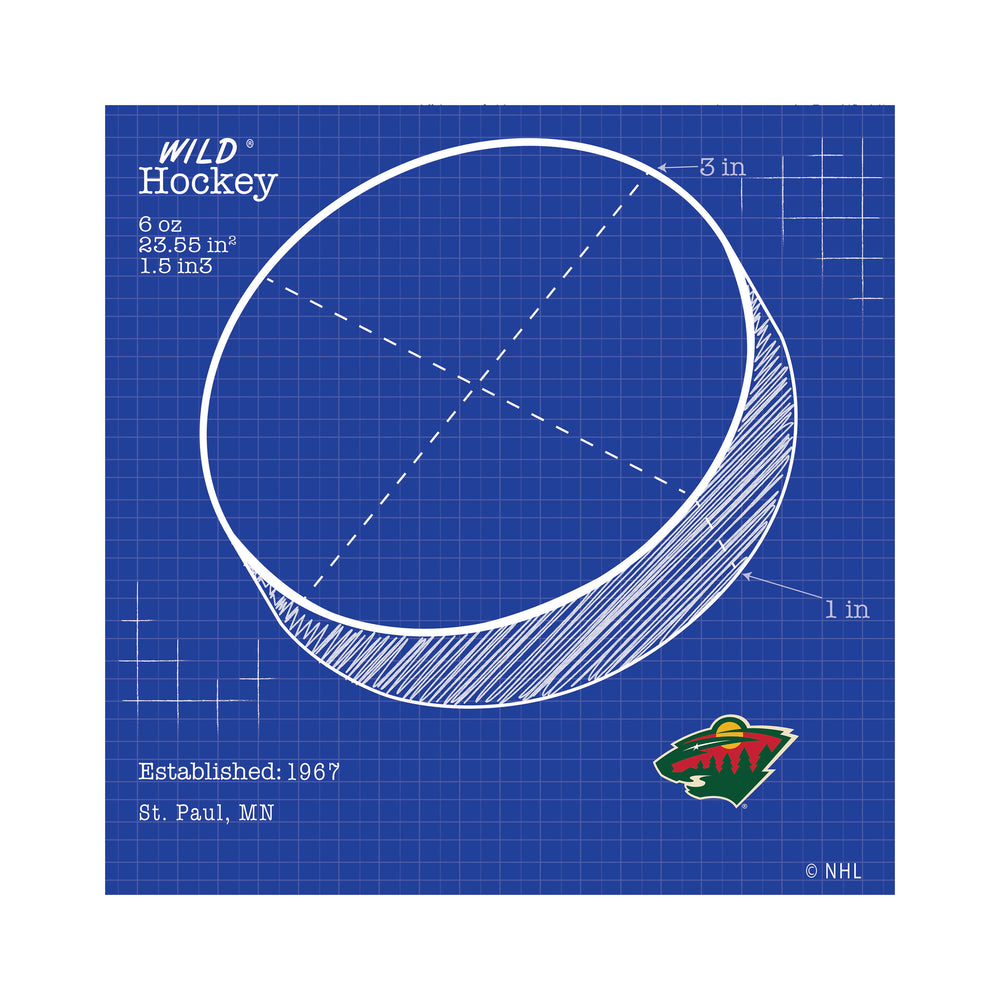 Wholesale NHL / H2108-Ball Blueprint 10x10 / H2108-Minnesota