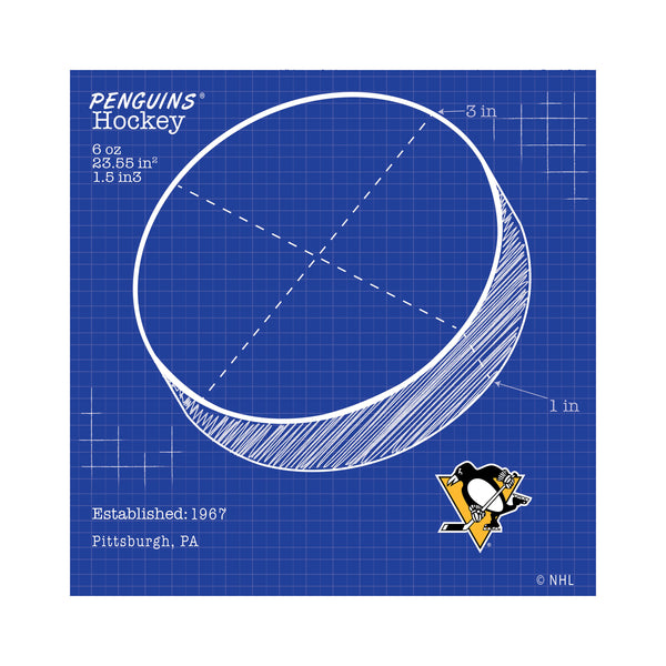 Wholesale NHL / H2108-Ball Blueprint 10x10 / H2108-Pittsburgh