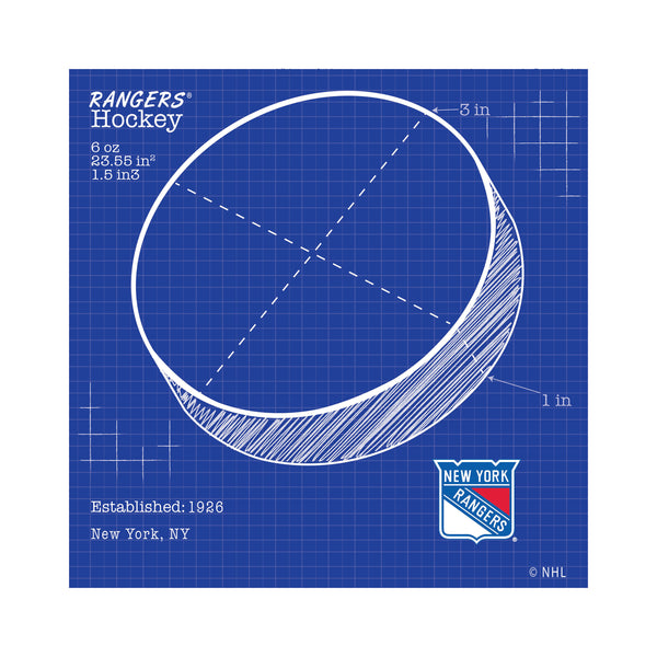 Wholesale NHL / H2108-Ball Blueprint 10x10 / H2108-Rangers