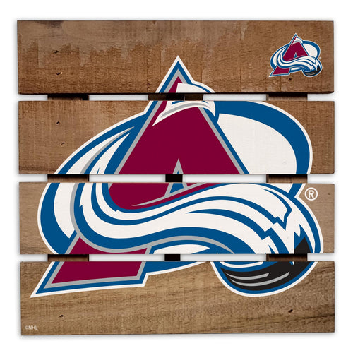 Wholesale NHL / H2122-Wooden 8in Hotplate / H2122-Colorado Avalanche