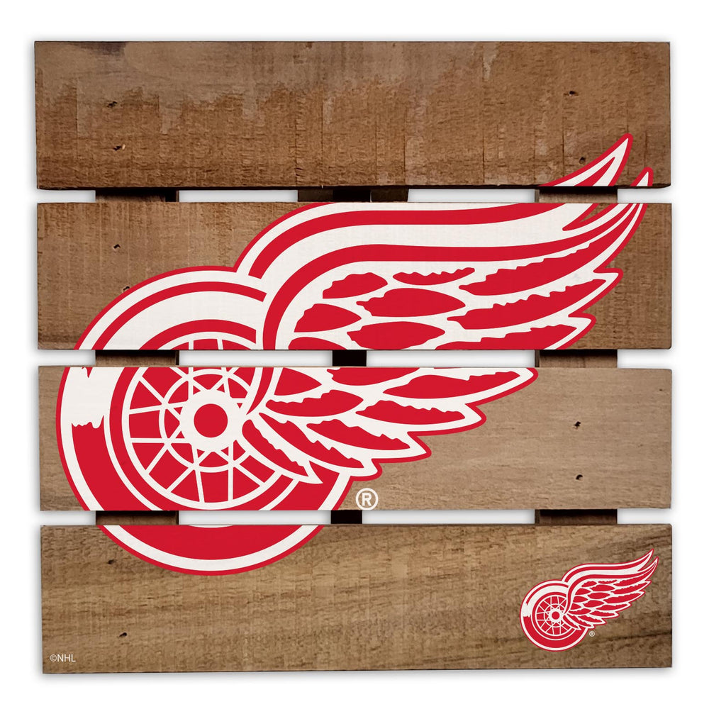 Wholesale NHL / H2122-Wooden 8in Hotplate / H2122-Detroit Red Wings