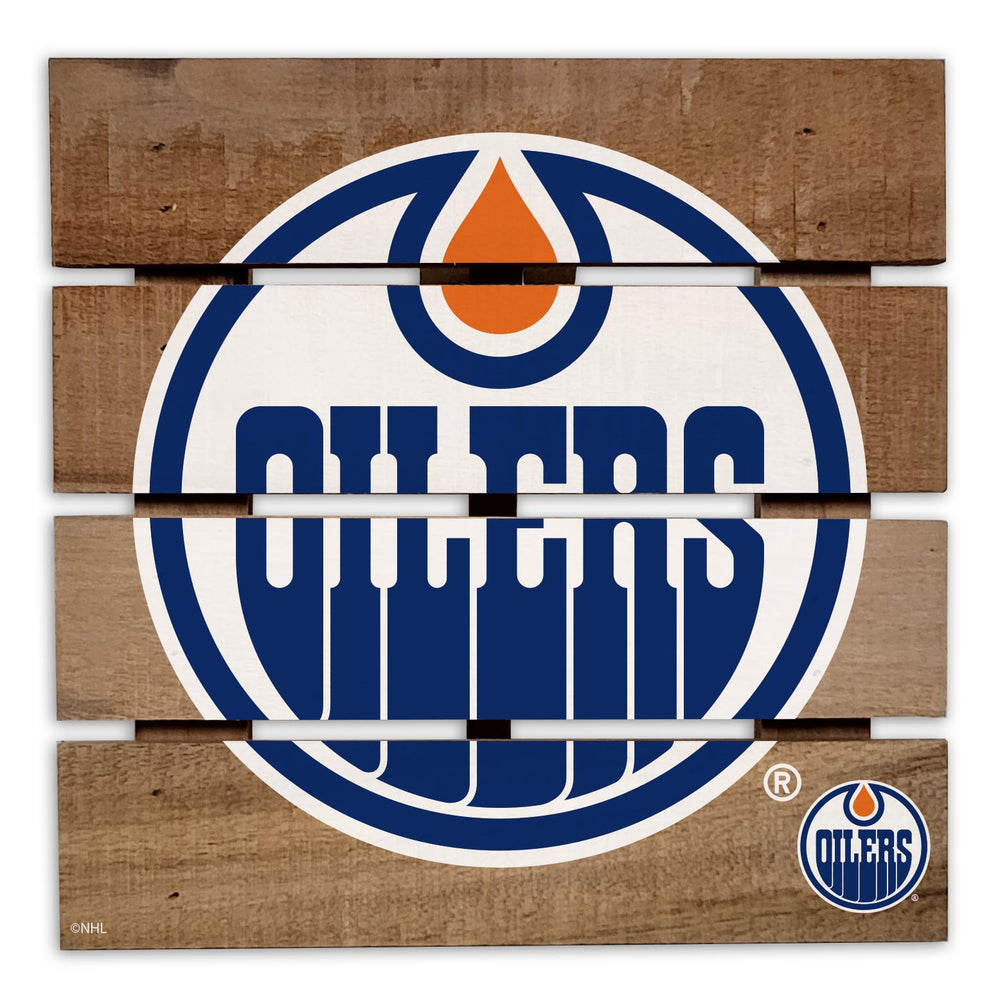 Wholesale NHL / H2122-Wooden 8in Hotplate / H2122-Edmonton Oilers