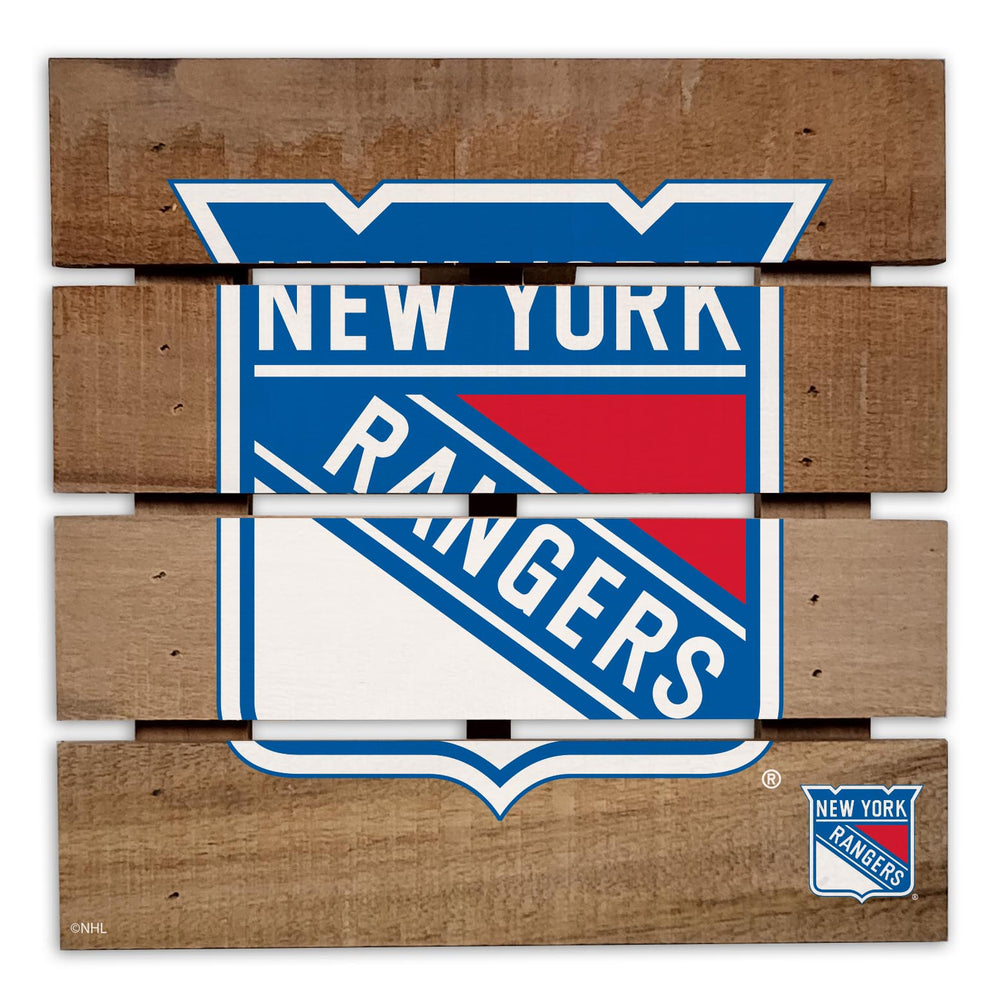 Wholesale NHL / H2122-Wooden 8in Hotplate / H2122-New York Rangers