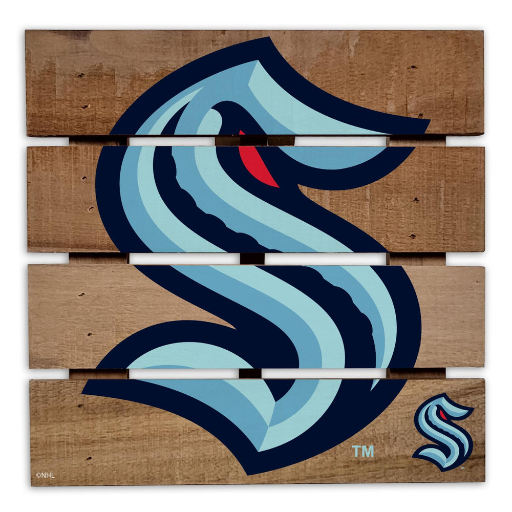 Wholesale NHL / H2122-Wooden 8in Hotplate / H2122-Seattle Kraken