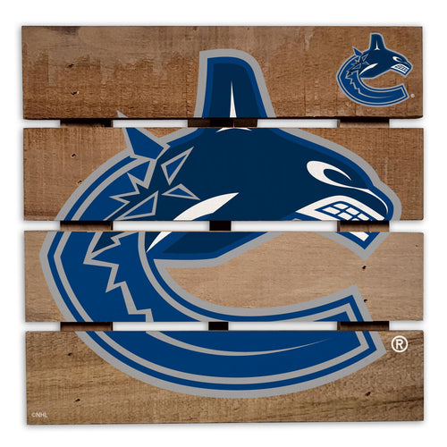 Wholesale NHL / H2122-Wooden 8in Hotplate / H2122-Vancouver Canucks