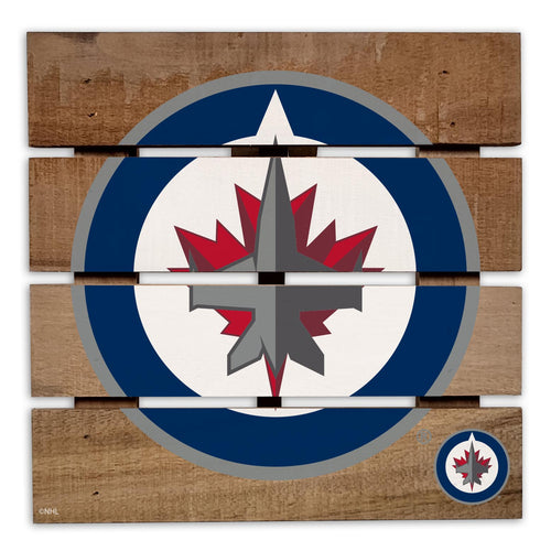 Wholesale NHL / H2122-Wooden 8in Hotplate / H2122-Winnipeg Jets