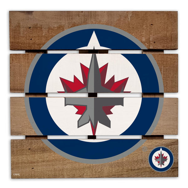 Wholesale NHL / H2122-Wooden 8in Hotplate / H2122-Winnipeg Jets