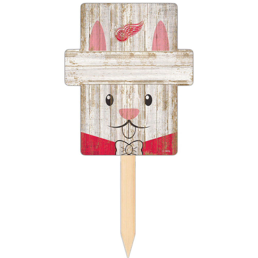 Wholesale NHL / H2145-Easter Bunny Head Yard Stake / H2145-Detroit