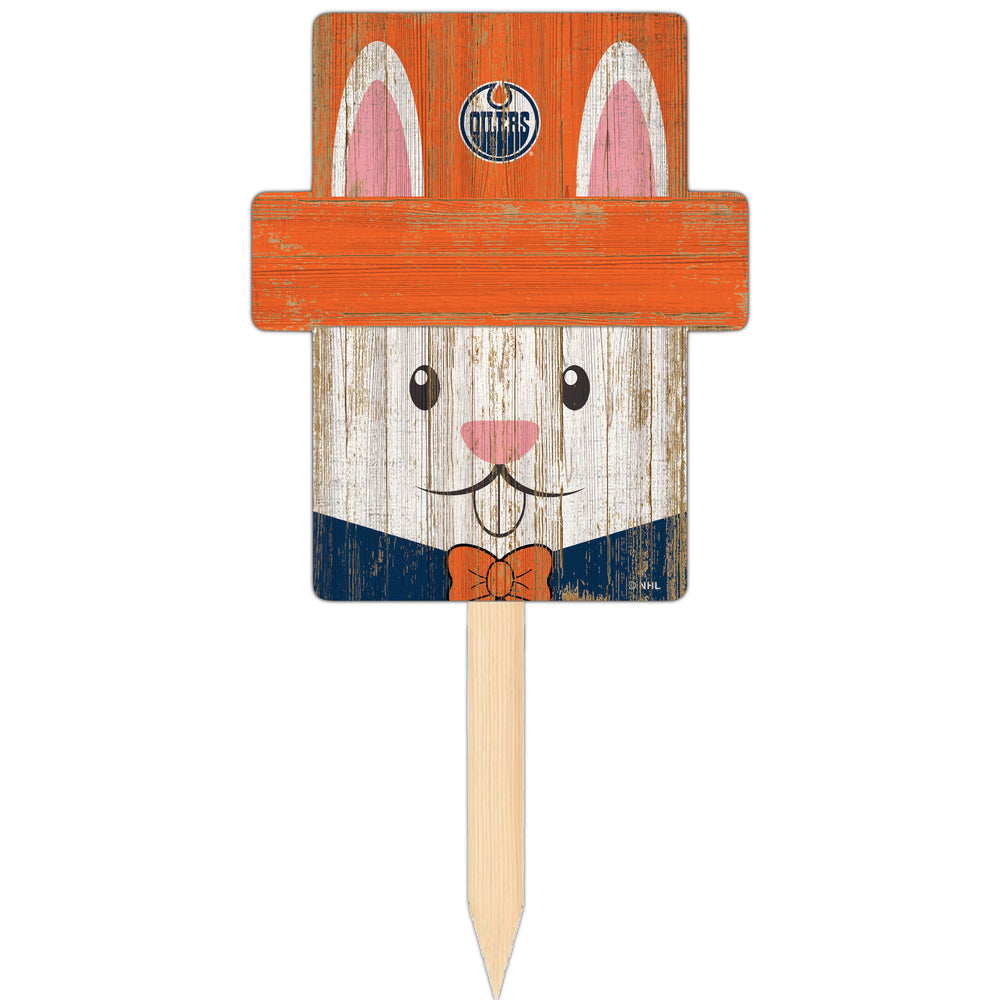 Wholesale NHL / H2145-Easter Bunny Head Yard Stake / H2145-Edmonton