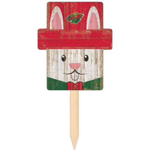 Wholesale NHL / H2145-Easter Bunny Head Yard Stake / H2145-Minnesota