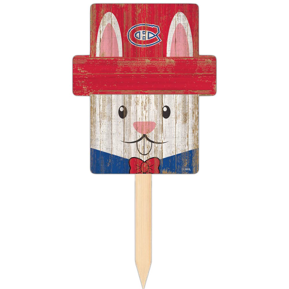 Wholesale NHL / H2145-Easter Bunny Head Yard Stake / H2145-Montreal