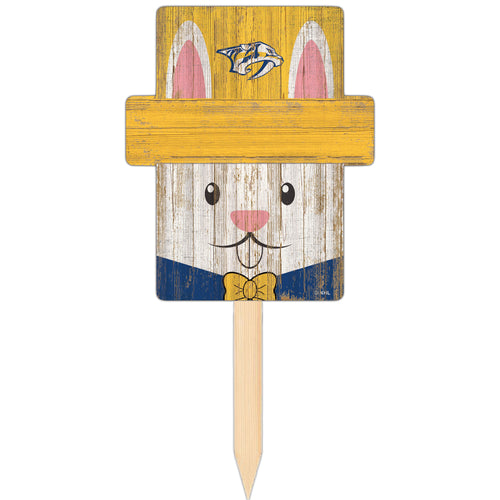 Wholesale NHL / H2145-Easter Bunny Head Yard Stake / H2145-Nashville